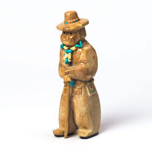 Freddie Leekya: Travertine, "Navajo Man"