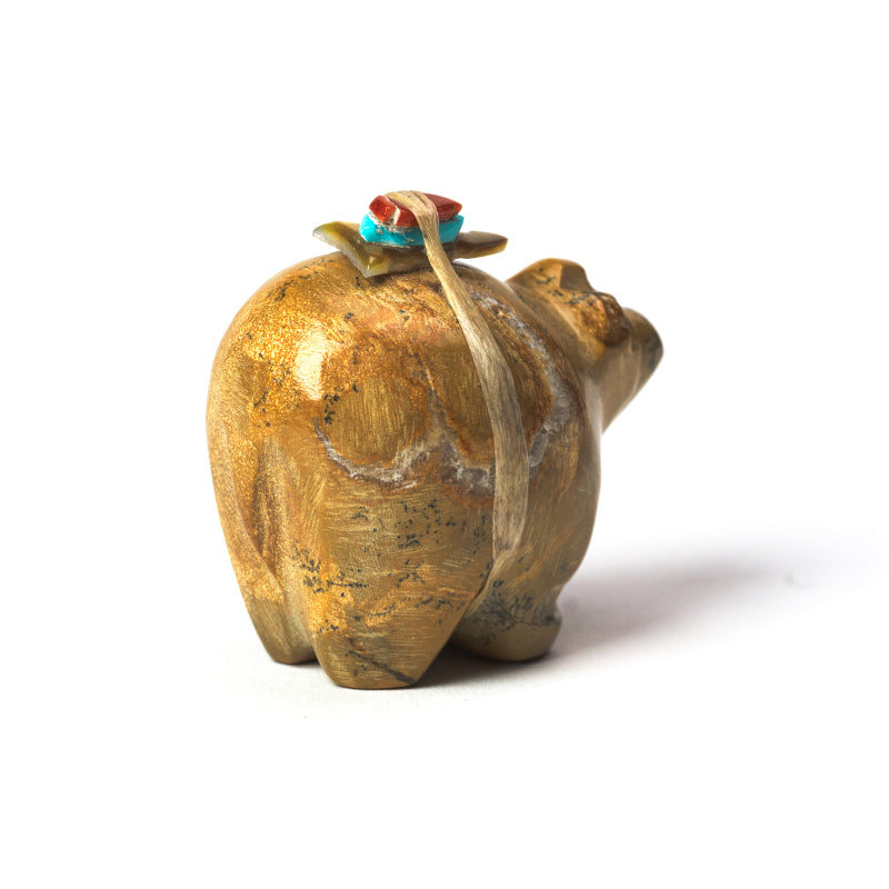 Delvin Leekya: Zuni Stone, Bear With Gift