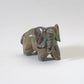 Enrike Leekya: Septarian, Elephant w/turquoise tusks