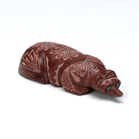 Adrian Cachini: Pipestone, Sgraffito Badger