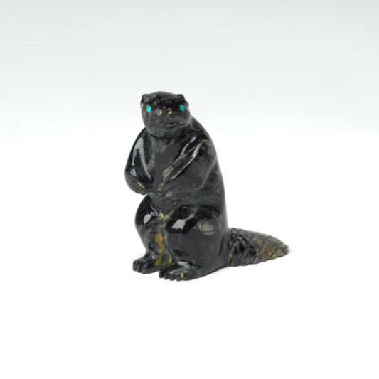 Todd Lowsayate: Picasso Marble, Beaver Sitting Up