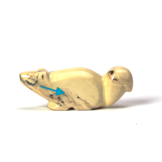 Clayton & Abby Panteah: Fishrock, Squirrel With Turquoise Heartline