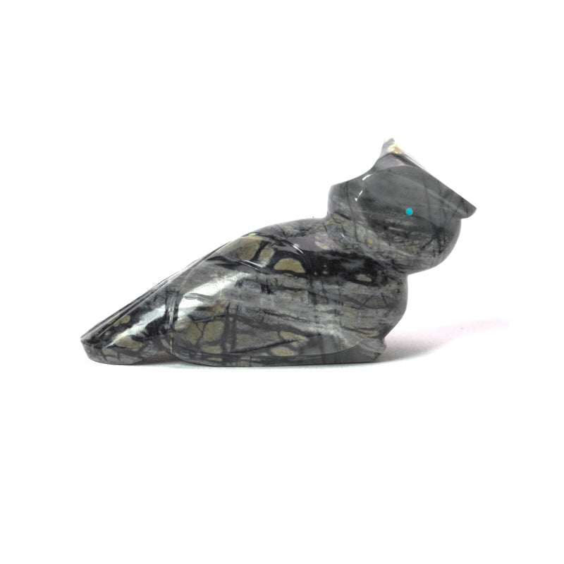 Clayton & Abby Panteah: Picasso marble, Owl