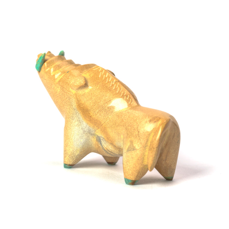 Enrike Leekya: Zuni Travertine Stone, Wild Boar