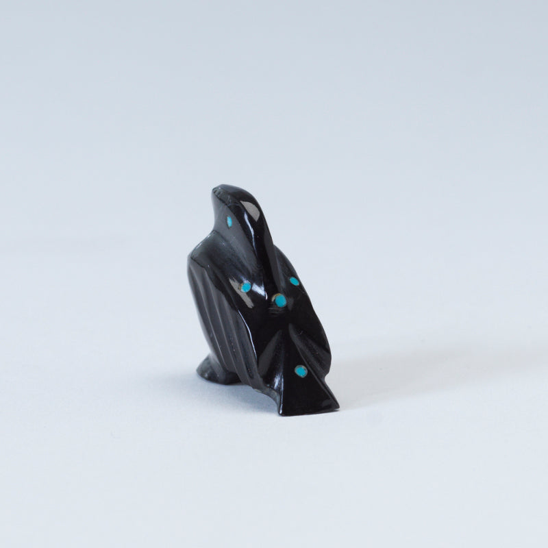 Calvert Bowannie: Black Marble, Raven – Zuni Artist Resource Team