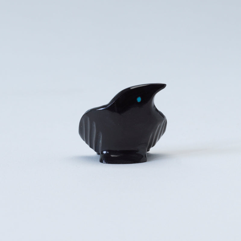 Calvert Bowannie: Black Marble, Raven – Zuni Artist Resource Team