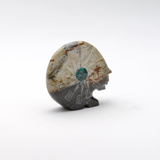 Shannon Calavaza: Etched Picasso Marble, Bear