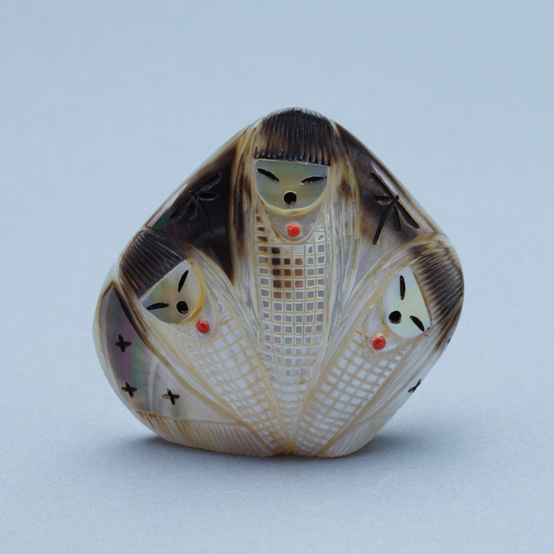 Kateri Q. Sanchez: Black Lip Shell, 3 Maidens