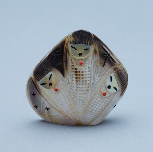 Kateri Q. Sanchez: Black Lip Shell, 3 Maidens