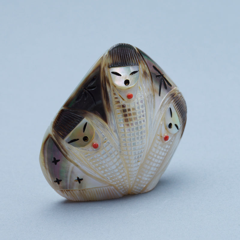 Kateri Q. Sanchez: Black Lip Shell, 3 Maidens