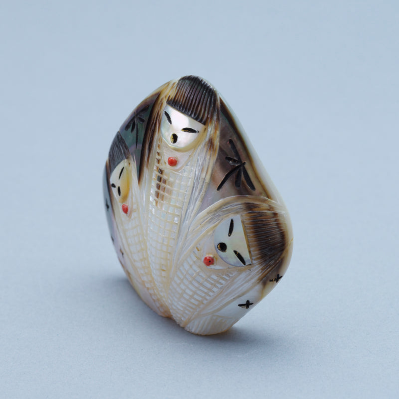 Kateri Q. Sanchez: Black Lip Shell, 3 Maidens