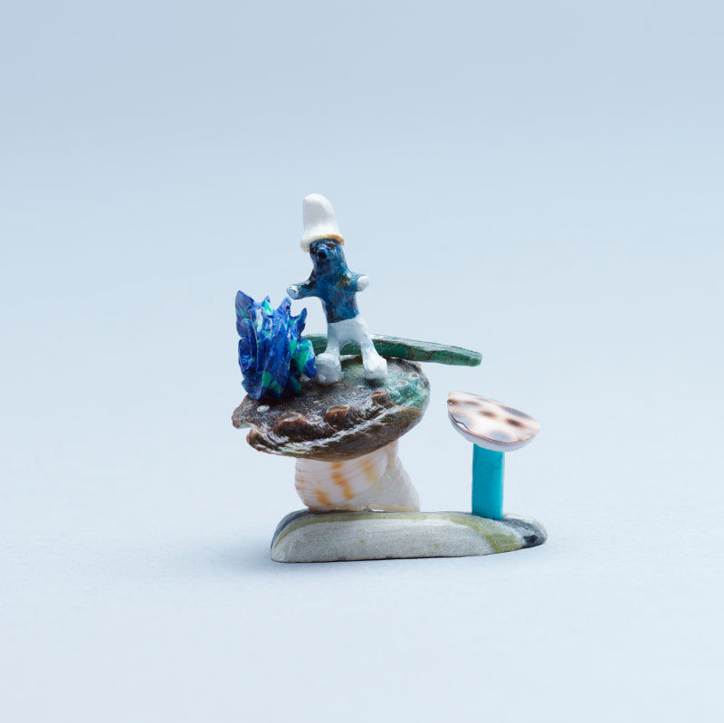 Ruben Najera: Shell, Smurf on a mushroom
