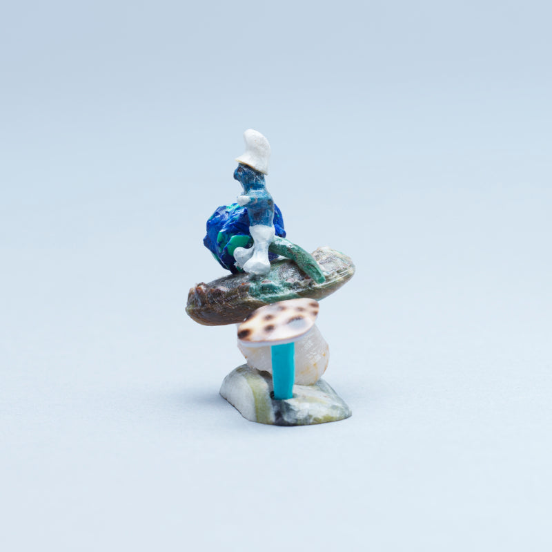Ruben Najera: Shell, Smurf on a mushroom