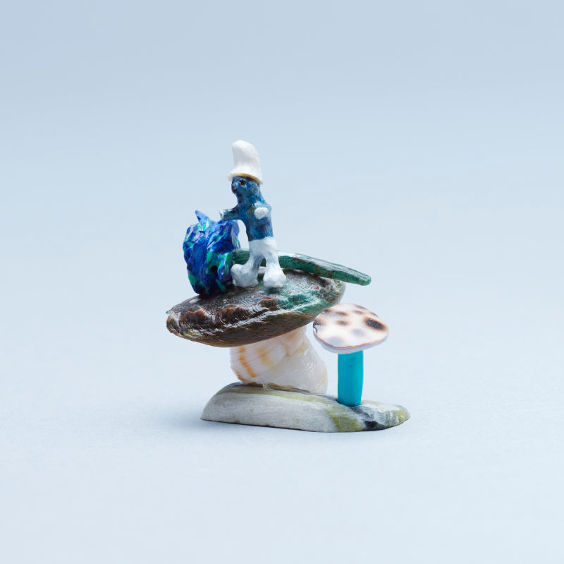 Ruben Najera: Shell, Smurf on a mushroom