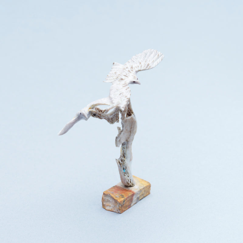 Ruben Najera: Antler, Two eagles gliding