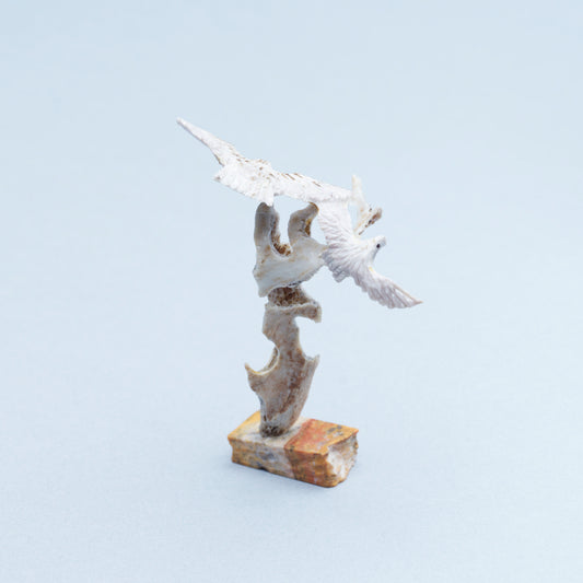 Ruben Najera: Antler, Two eagles gliding