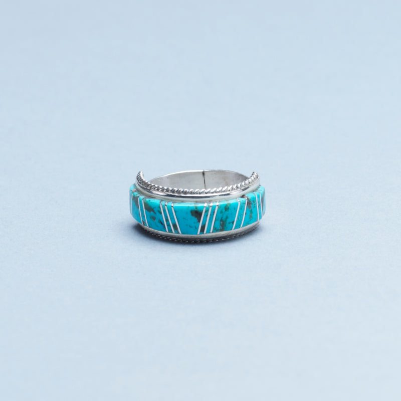 Deidre Luna: Sterling Silver/Kingman Turquoise, Ring