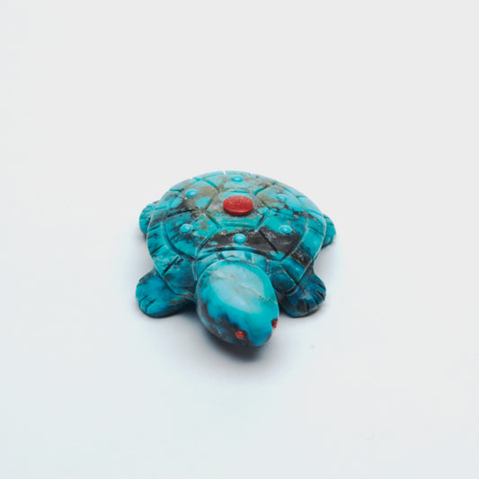 Georgette Quam: Zuni Turquoise, Turtle