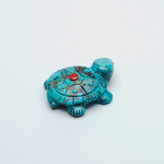 Georgette Quam: Zuni Turquoise, Turtle