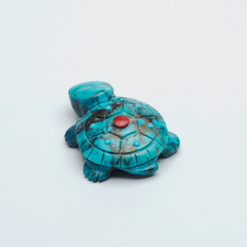 Georgette Quam: Zuni Turquoise, Turtle