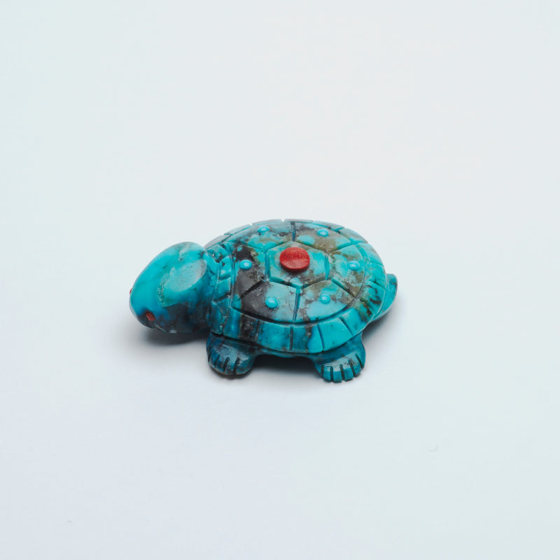 Georgette Quam: Zuni Turquoise, Turtle