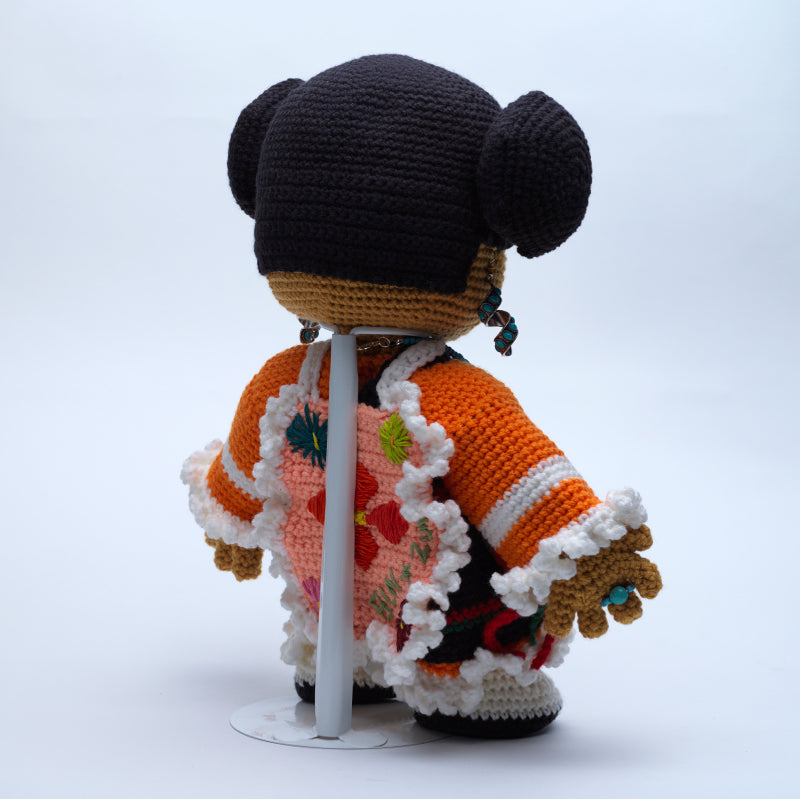 Bobbie Natewa: Crochet, Hopi Doll w/accessories