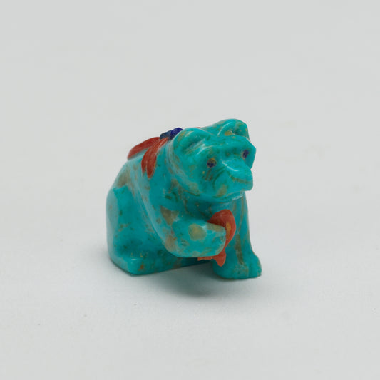 Clissa Martin: Turquoise, Bear With Coral Fish