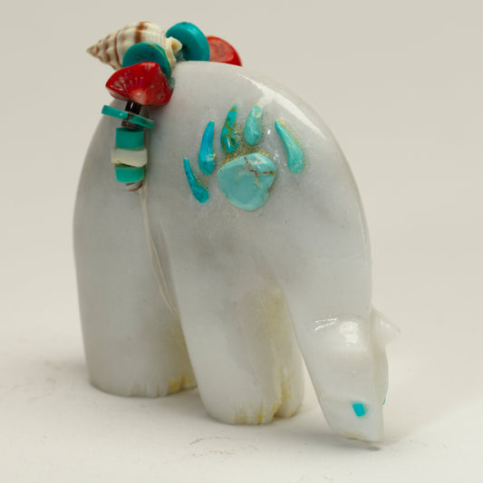 Michael Laweka: White Marble, Bear Spirit Strength