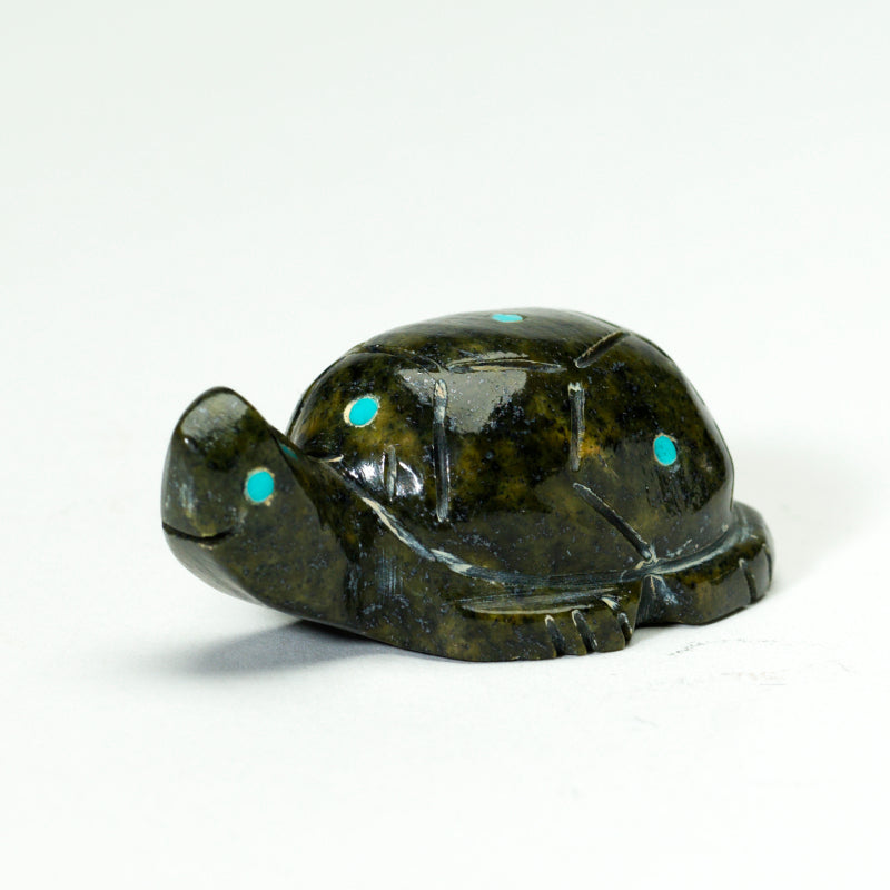 Turtle Boon Emery Boone: Serpentine Turtle, Zuni – Zuni Artist Resource Team