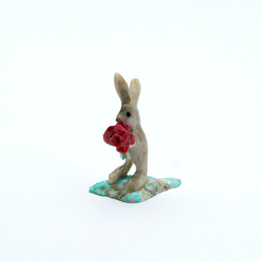 Ruben Najera: Bone/Antler, Rabbit with Roses