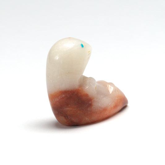 Gilbert Lonjose: White/Strawberry Alabaster, Baby Otter