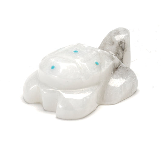 Daisy Natewa: White Alabaster, Turtle