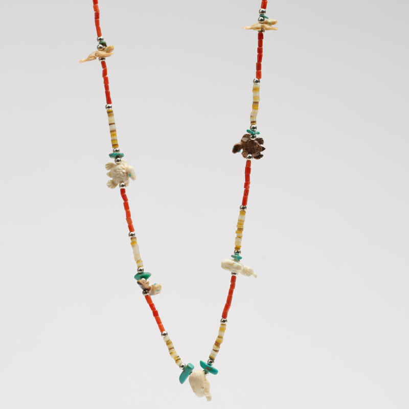 Karen Zunie: Beaver, Otter, and Turtle, Necklace