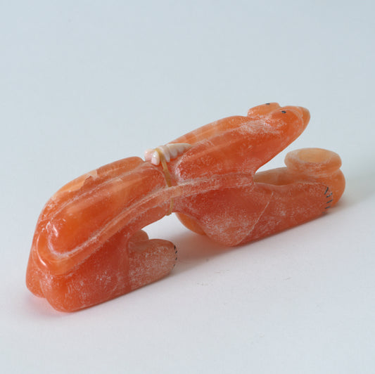Rickson Kallestewa: Peach Alabaster, Mountain Lion w/pot