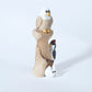 Evander Shelendewa: Cottonwood, Eagle, Woodpecker & Bunny on a stump