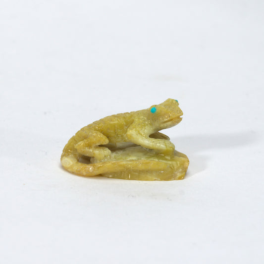 Bernard Laselute: Ricolite, Lizard on base