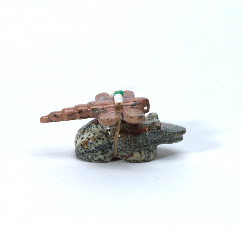 Daisy Rose Leonard: Augite, Frog with Dolomite Dragonfly