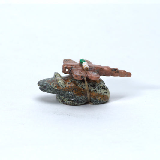 Daisy Rose Leonard: Augite, Frog with Dolomite Dragonfly