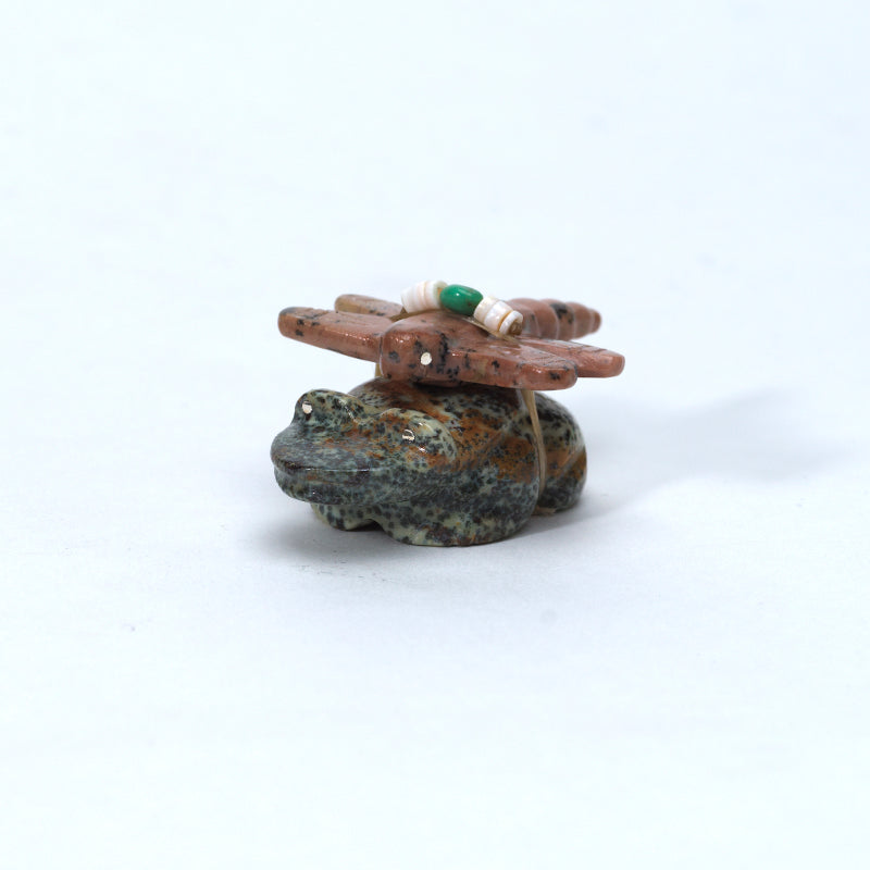 Daisy Rose Leonard: Augite, Frog with Dolomite Dragonfly