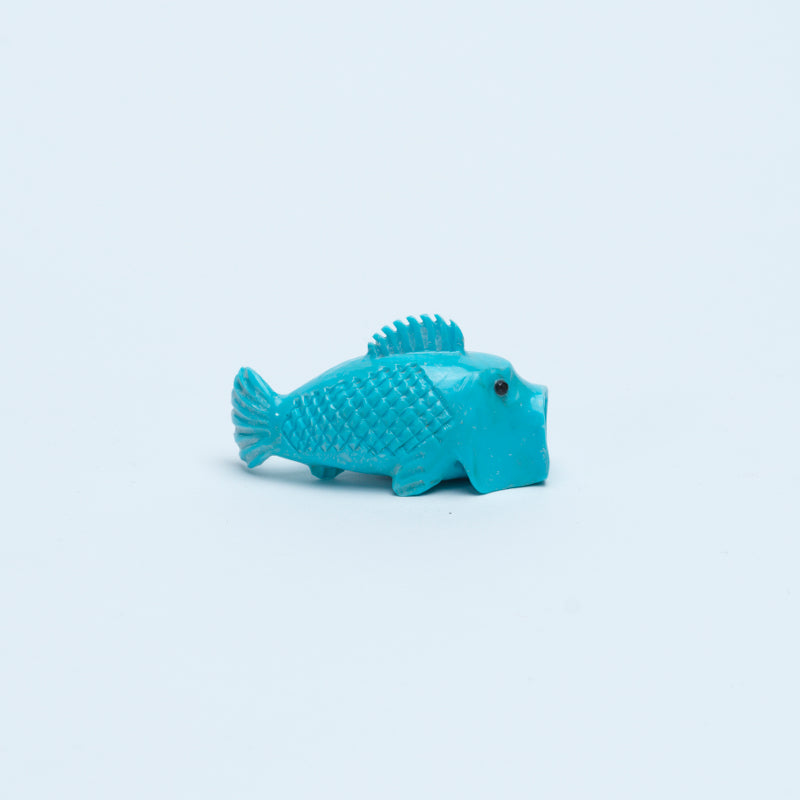 Bernard Laselute: Stabilized Turquoise, Big Mouth Bass