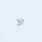 Unknown Artist: Alabaster, Bear with Turquoise/Coral Heartline