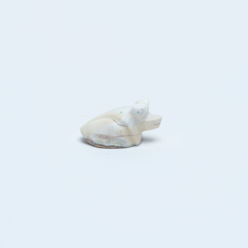 Fred Weekoty: White Alabaster, Frog