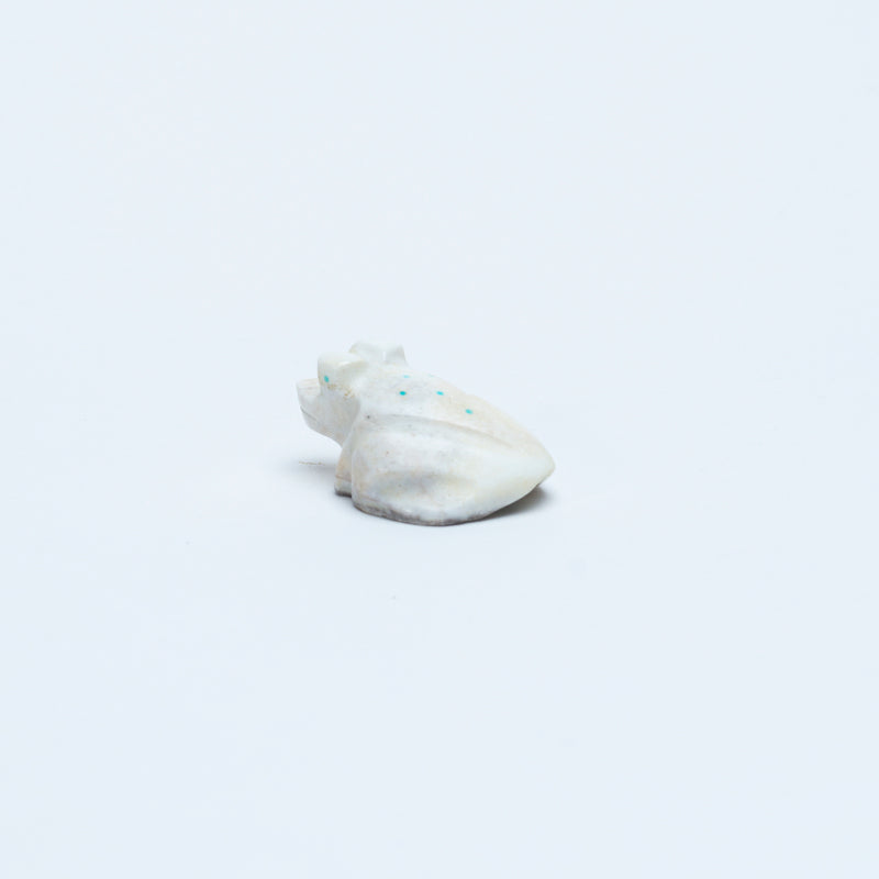 Fred Weekoty: White Alabaster, Frog