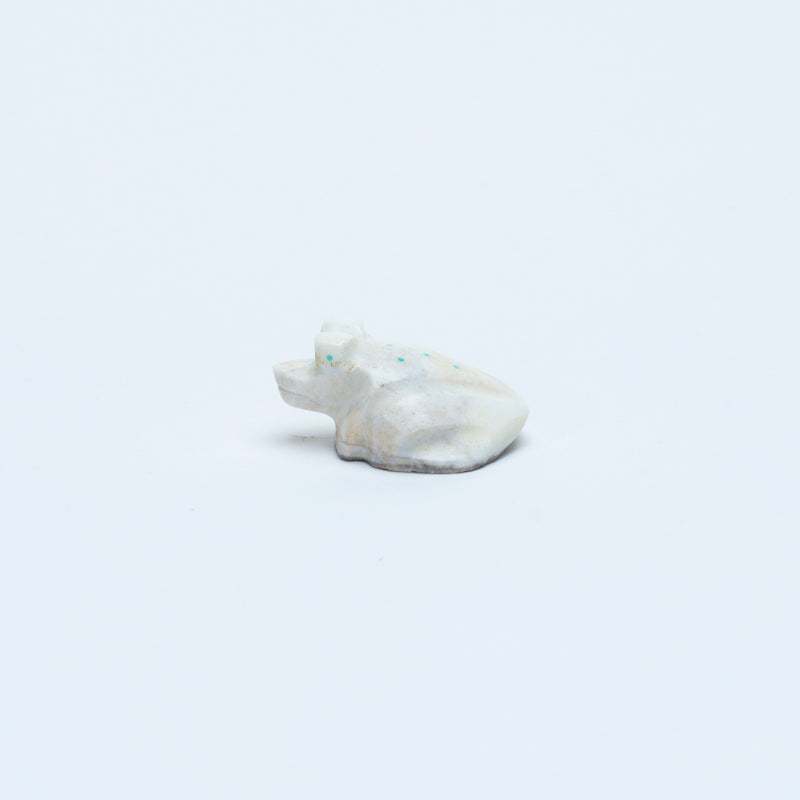 Fred Weekoty: White Alabaster, Frog