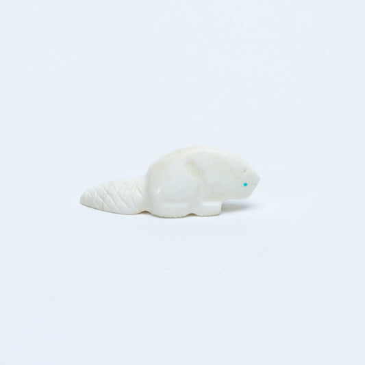 Fred Weekoty: White Alabaster, Beaver