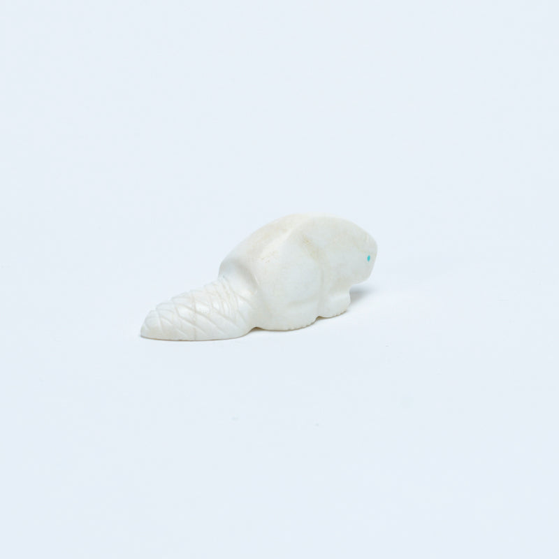 Fred Weekoty: White Alabaster, Beaver