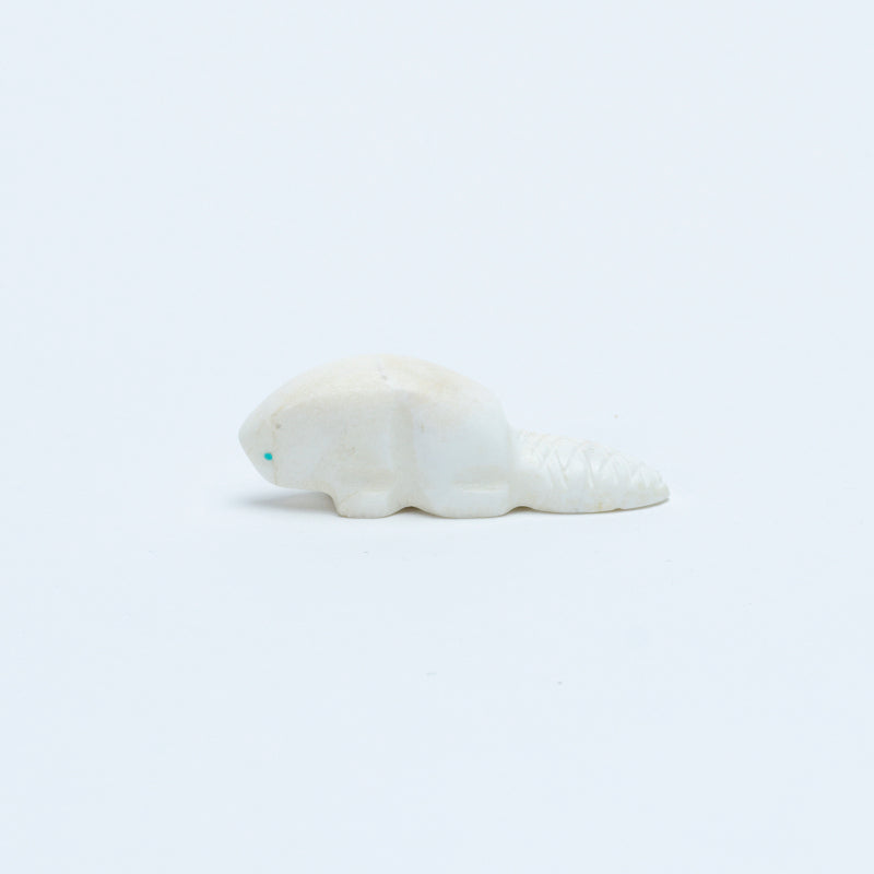 Fred Weekoty: White Alabaster, Beaver