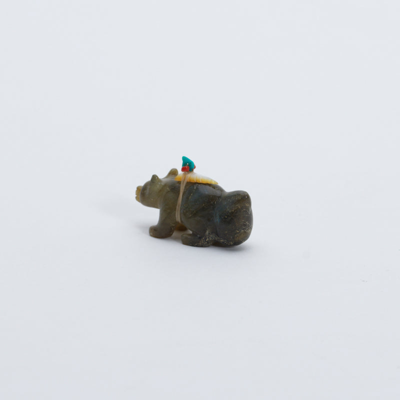 Brion Hattie: Labradorite, Coyote w/gift