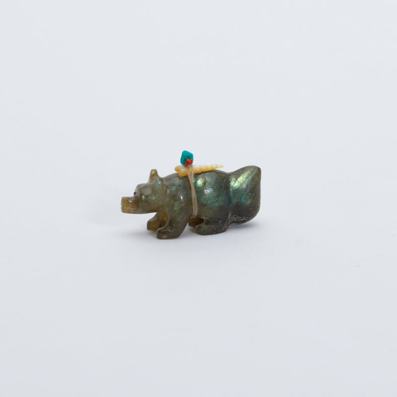 Brion Hattie: Labradorite, Coyote w/gift