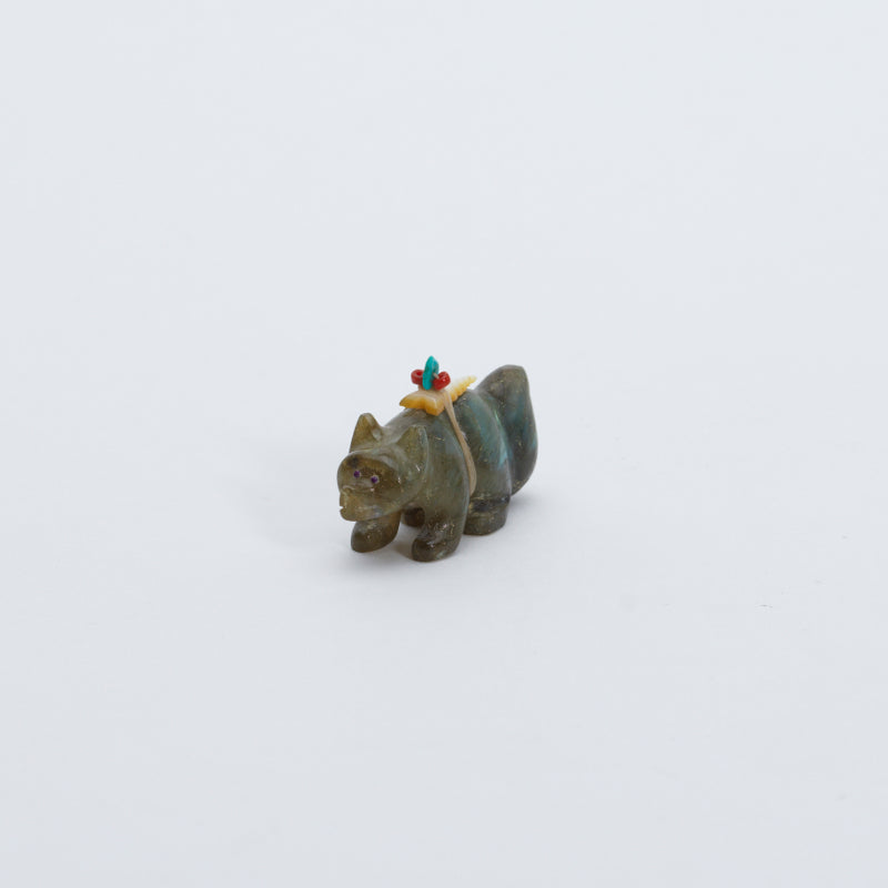 Brion Hattie: Labradorite, Coyote w/gift